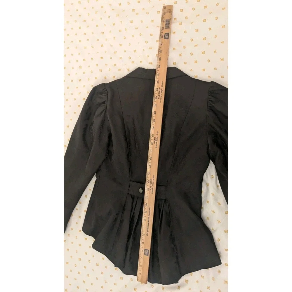 Wah Maker Jacquard Peplum Victorian Western Blazer Jacket Riding Skirt Size 6 - Picture 7 of 16
